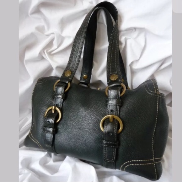 COACH Chelsea Black Pebbled Leather Satchel/Tote - Picture 3 of 8